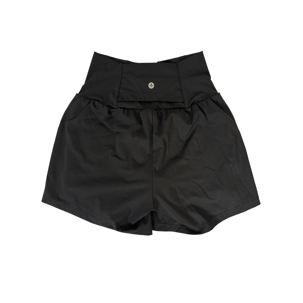 Halara Softlyzero Airy High Waisted 2-in-1 Flowy Shorts Women Small Long Black - Picture 3 of 10